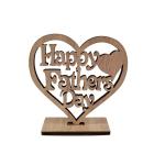 Wooden handicraft ornaments Heart hollow letters laser cutting wood chips