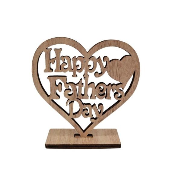 Wooden handicraft ornaments Heart hollow letters laser cutting wood chips