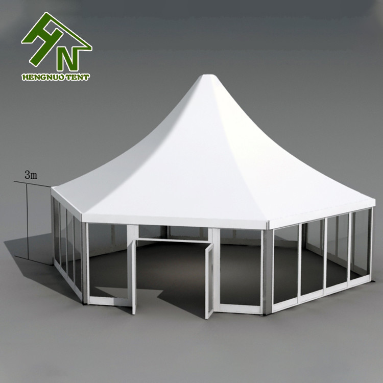 PVC Side Wall Hexagon Garage Marquee Tent Permanent Structure