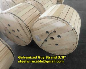 China Galvanized Steel Strand 3/8&quot; EHS/HS as Messenger Wire wholesale