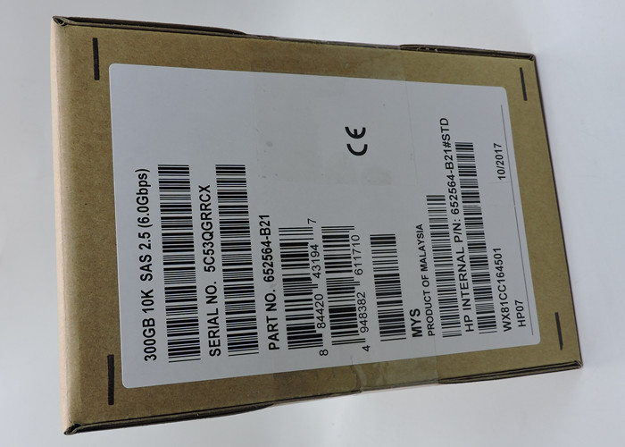 652564-B21 653955-001 HP Hard Disk 300G SAS 2.5 Inch G8 G9 1 Year Warranty