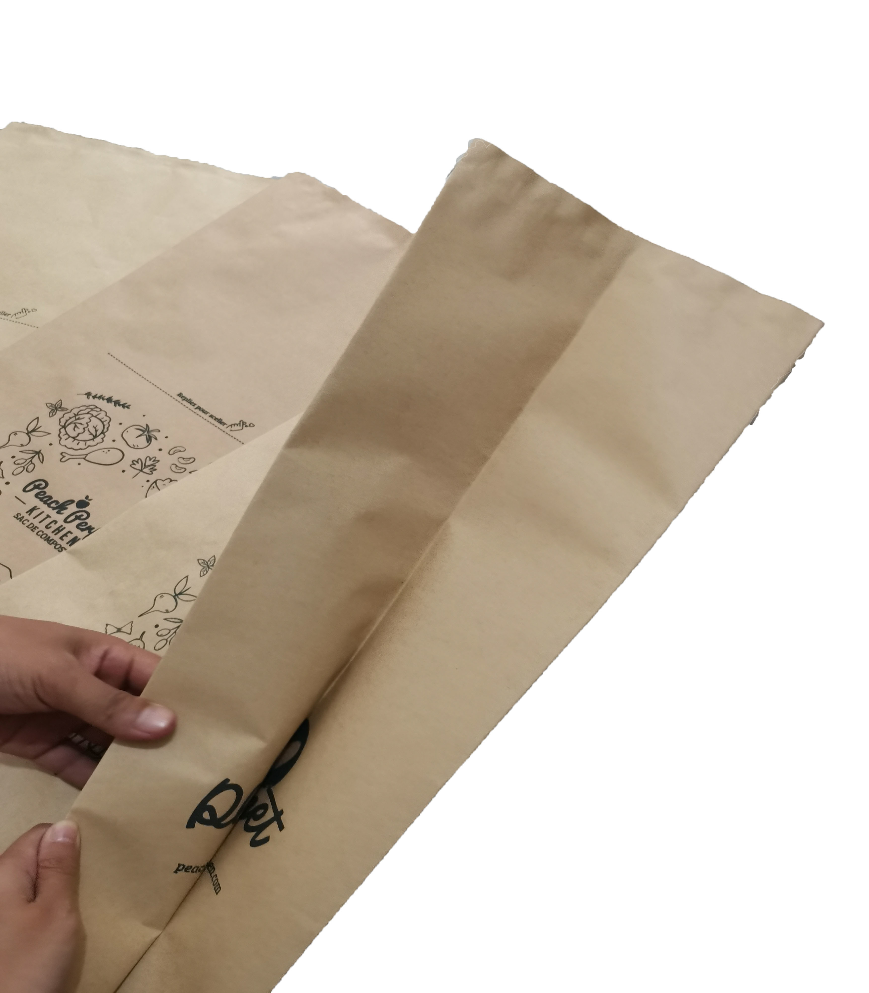 7 Printing Color 80g/M2 Kitchen Trash Multiwall Paper Bags