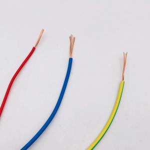 China Antiwear Heatproof Single Core Insulated Wire , Multicolor PVC Single Core Cable wholesale