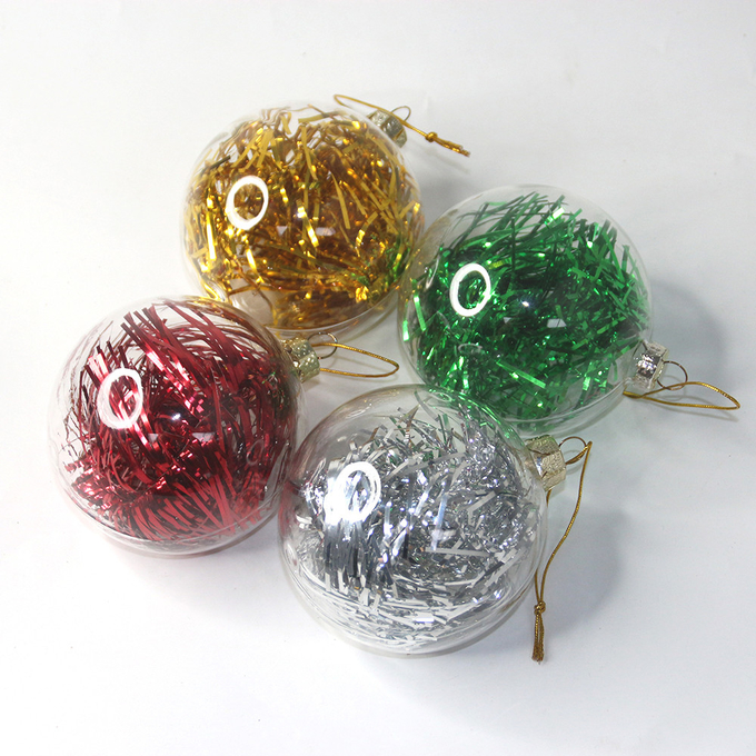 Sublimation Christmas Ball Personalized Custom Printing 8CM Glass Christmas Ball Ornaments Sublimation Blank