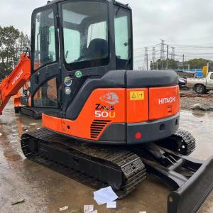 China 5500kg Used Mini Excavator Hitachi Zx50u Second Hand Excavator Original Color wholesale