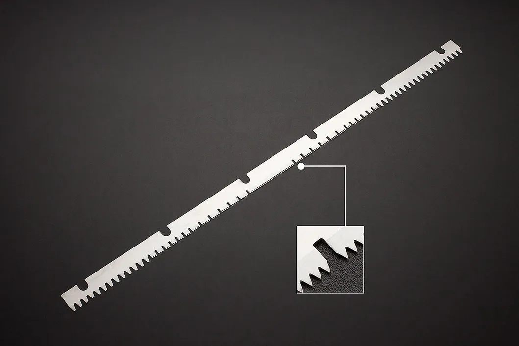 Packing Machine Knife Food Bags Packaging Serrated Blade Zigzag Blade Cutting Knife Blade for Packing Machine