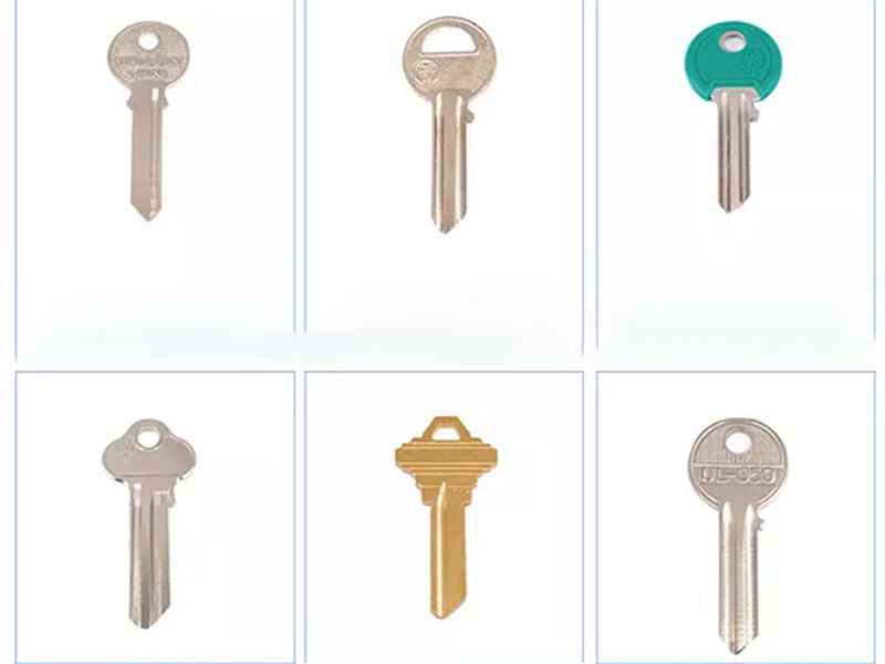 Multi Colors Titanium Alloy Magnetic Metal Door Key for Supplies Brass Blank Door Lock