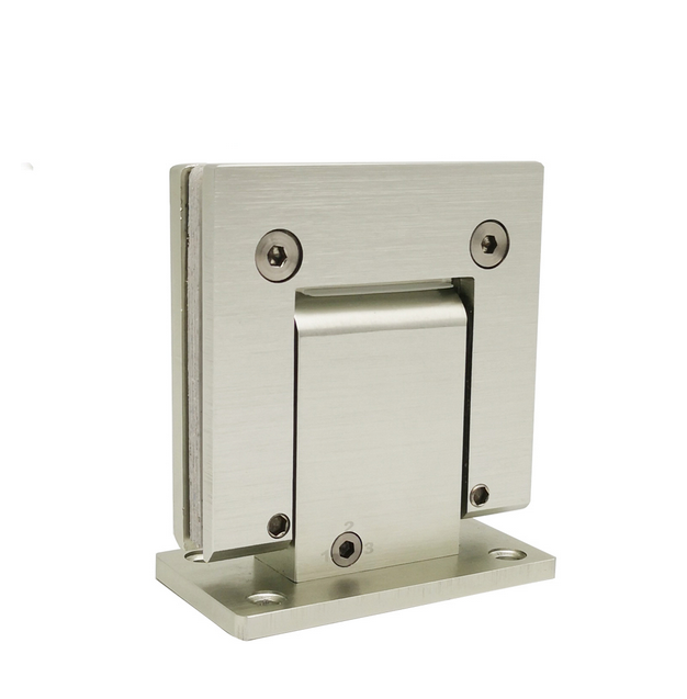 90 Degree Hydraulic Shower Hinge for Normal Bathroom Glass Door in Sliver Aluminium