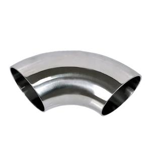 China Grey Round 316L Stainless Steel Pipe Fittings / Pipe 90 Degree Elbow wholesale