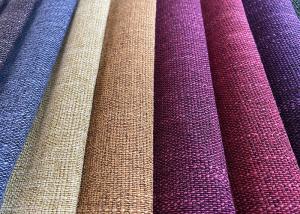 China Tear Resistant Linen Sofa Fabric Modern 100 Polyester Upholstery Fabric wholesale