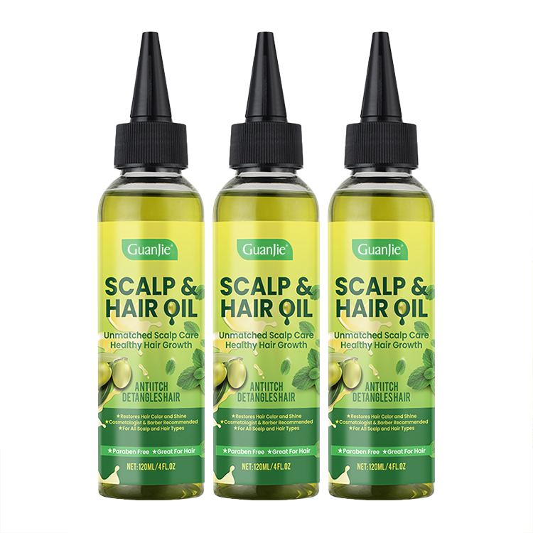 120ml Customized Volume Mint Scalp Oil For Relieving Itching Nourishing Treatment