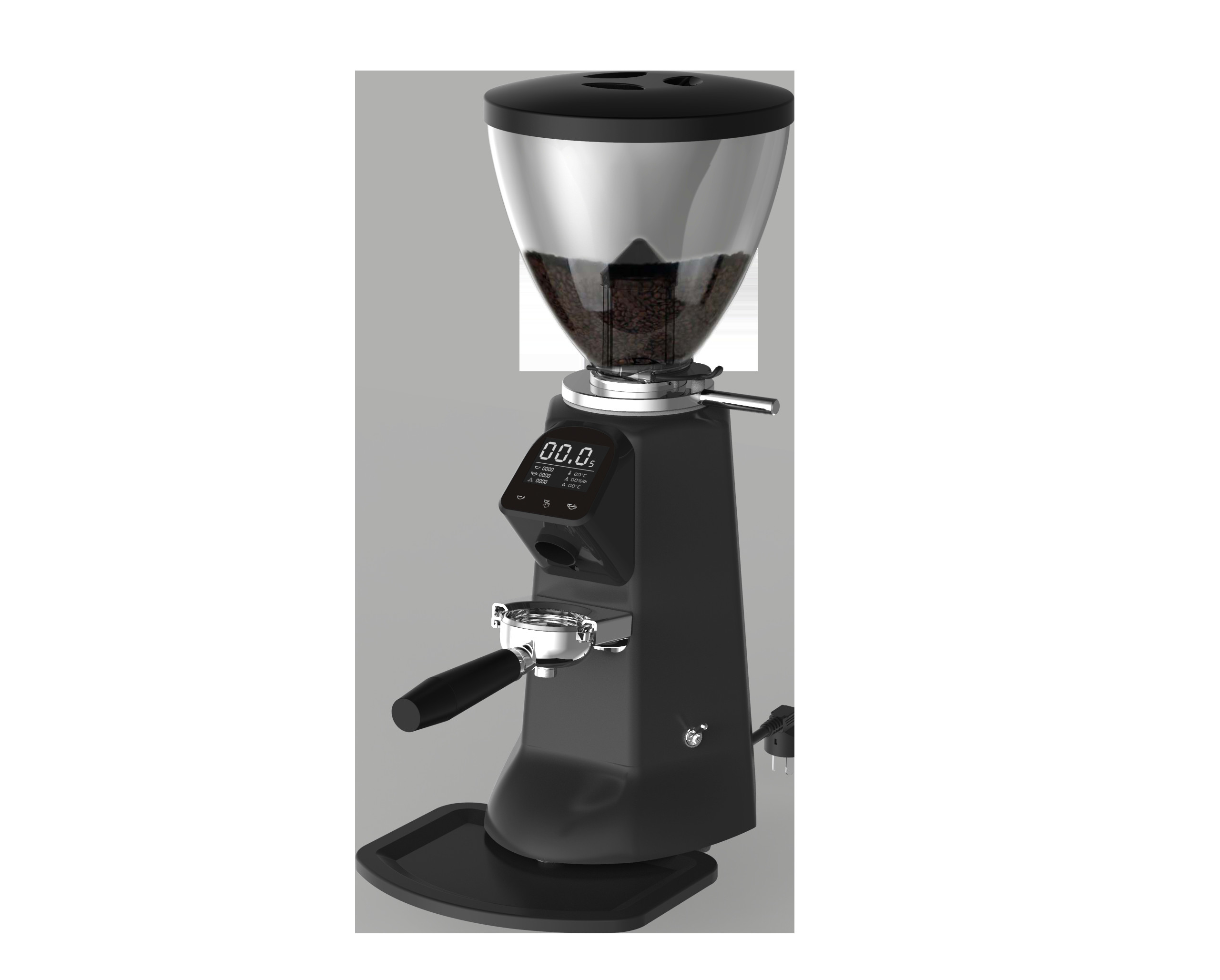 Touchscreen Automatic Commercial Coffee Grinder 1.2kg 240V For Coffee Shop