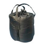 Black Virgin Polypropylene Jumbo Bags With Filling Spout Top / Full Open Top