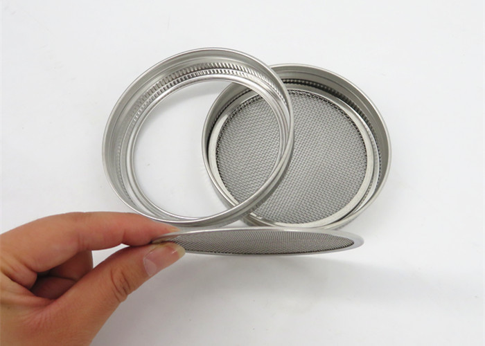 82mm / 86mm 304 Stainless Steel Sprouting Jar Strainer Lid For Growing Organic Spouts