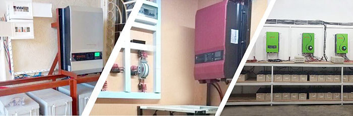 12KW 48V Solar Wind Inverter Pure Sine Wave Inverter Low Frequency
