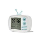 TV Shaped Kids Alarm Clock Multifunctional 316g ABS Silicone Glass Material