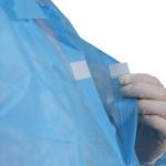 Blue Medical Disposable Lab Coats PP 30G Nonwoven Hospital