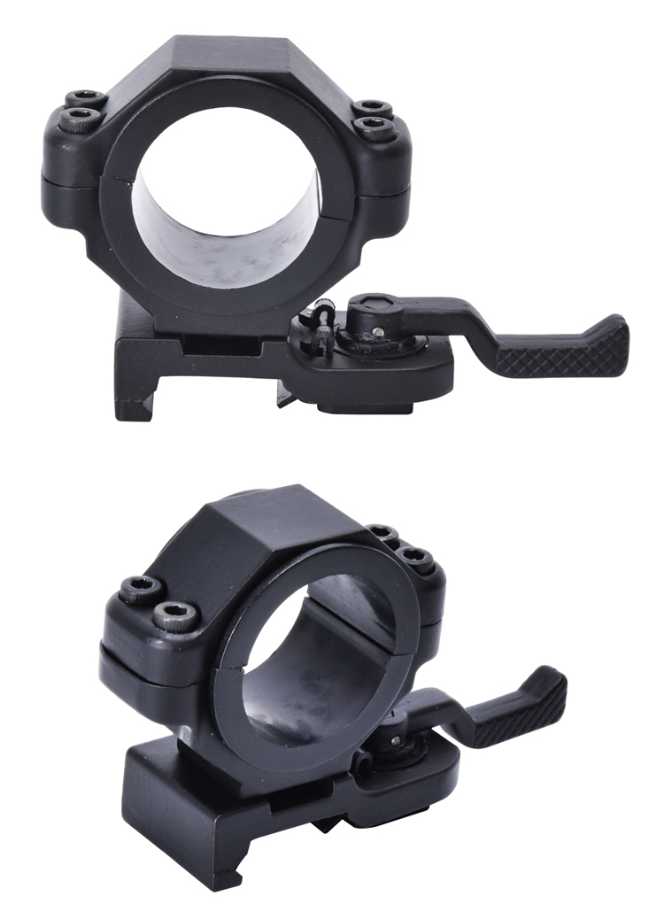 Aluminium 25-30mm Double Bolts Quick Release Laser Sight Light Mount for Optic Scope