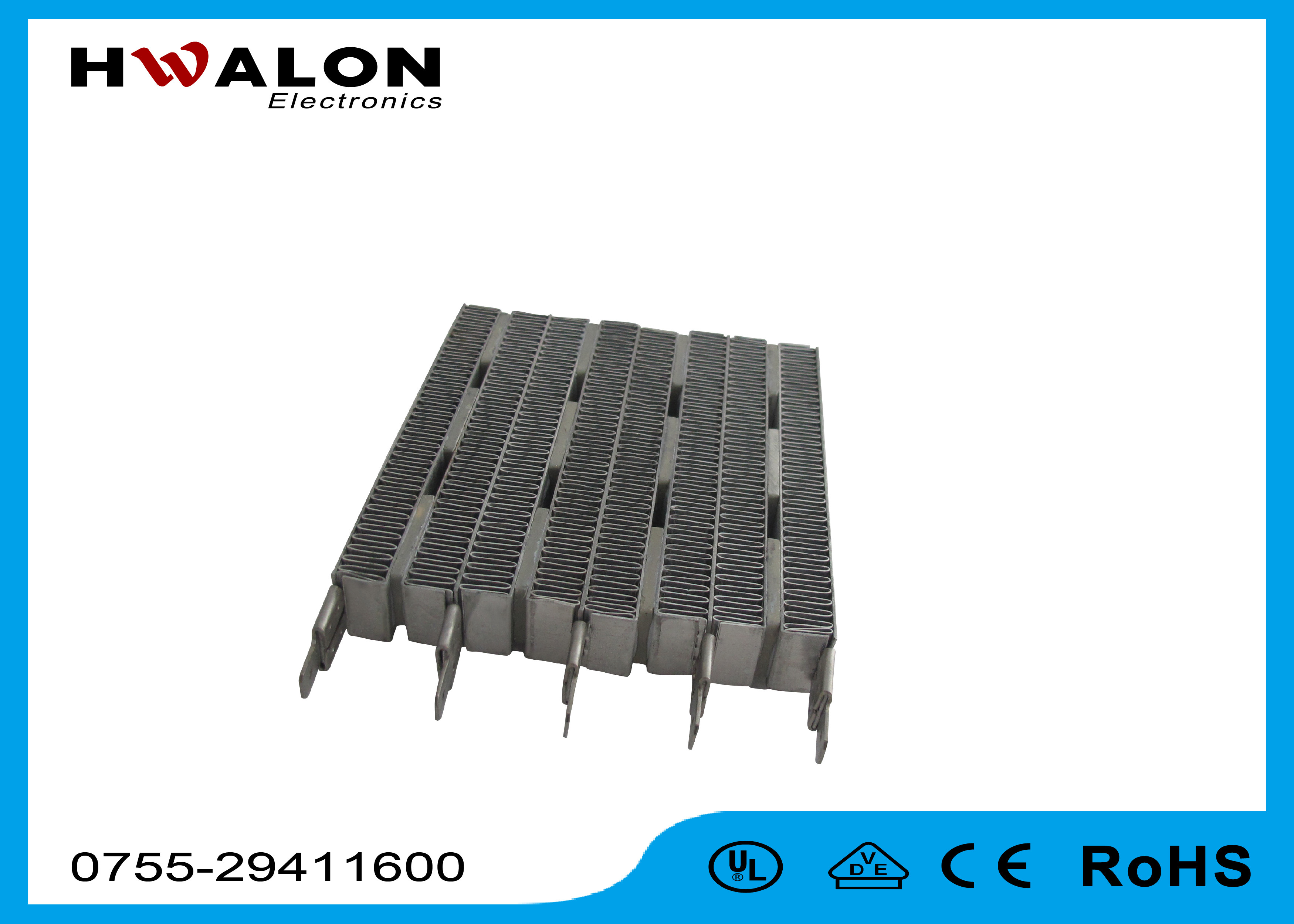 Square Size PTC Air Heater Heating Resistor With Terminal For Hand Dryer