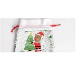 Customizable Sublimation Christmas Bags Santa Claus Gift Bag For Children