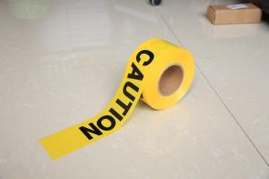 China Good Conformable PE Warning Tape For Underground Cable With Black Words wholesale