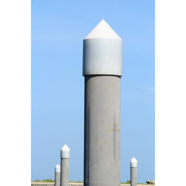 Marine Aluminum Alloy Dock Plastic Pile Cap for Marina Dock Pile Guide