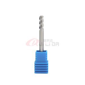 China 4mm 0.157&quot; .125 Corner Radius End Mill 3 Flute Aluminum End Mill 45 Degree Carbide HRC50 wholesale