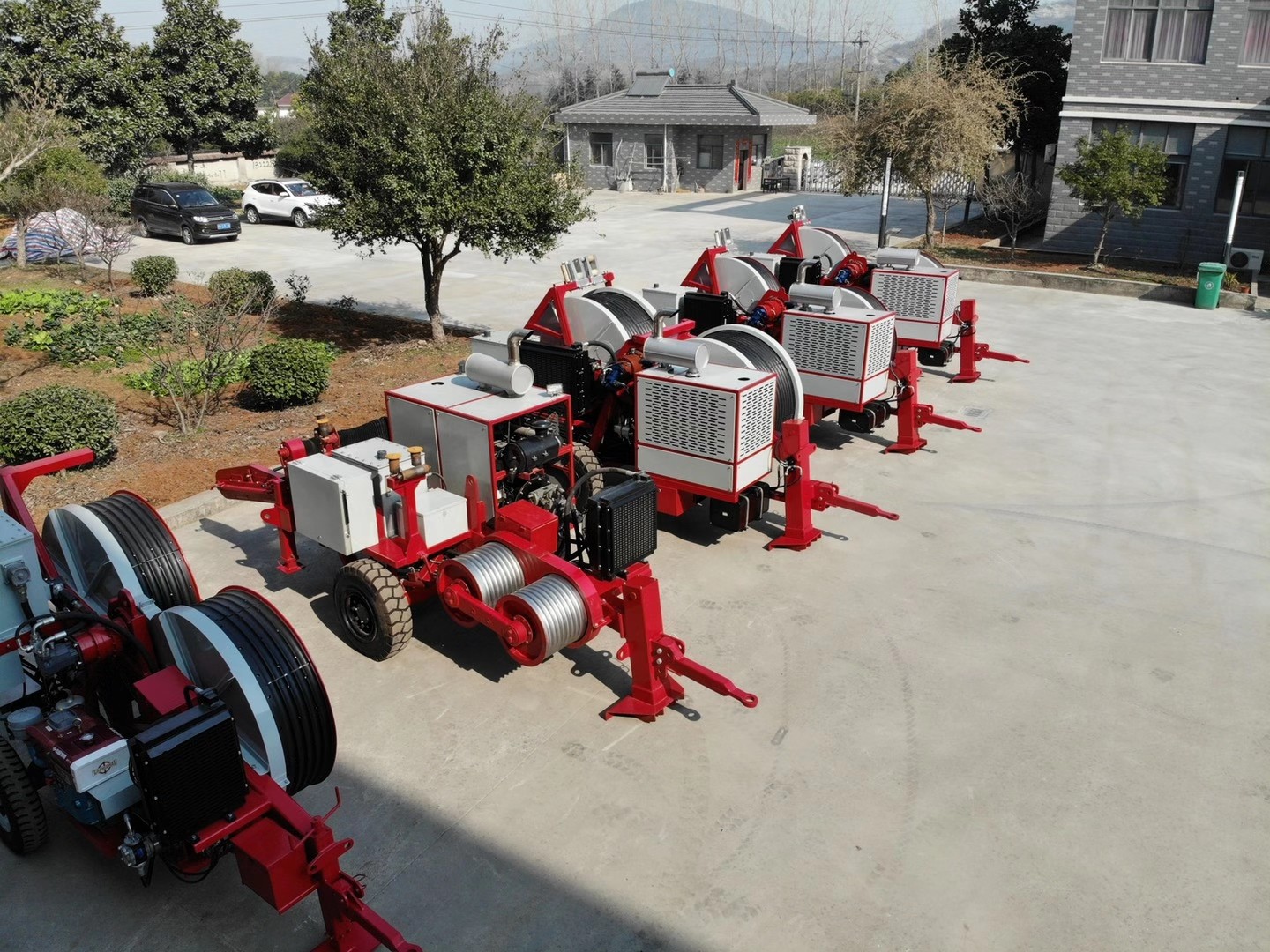 2.6km/H Hydraulic Stringing Equipment 35KN Cable Pulling Machine Teniosner Puller