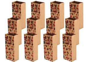 China Vellum 100% Recycled Wine Bottle Paper Bags wholesale