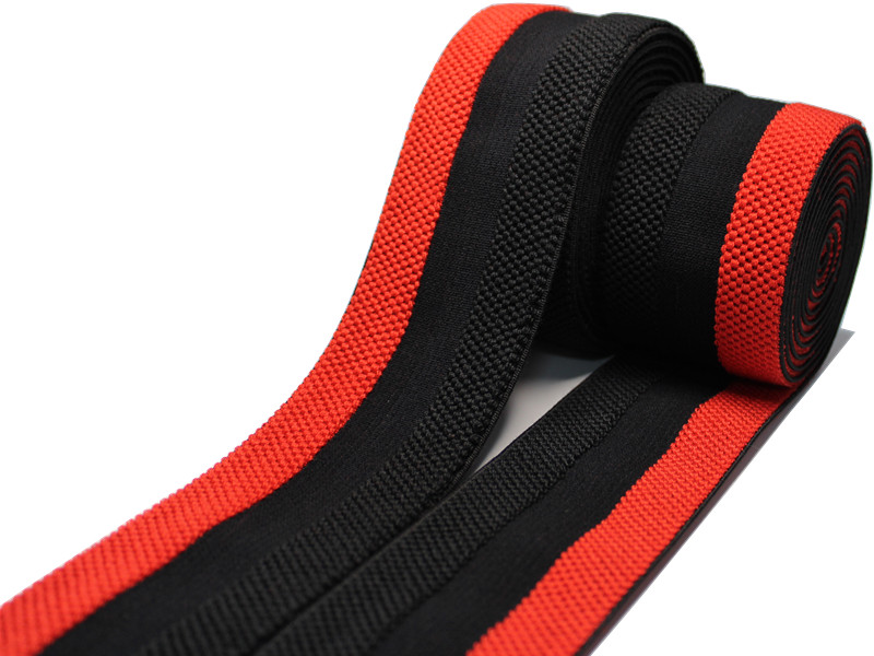 Width 5.7cm Rubber Polyester Elastic Webbing 57mm Recycled Polyester Webbing