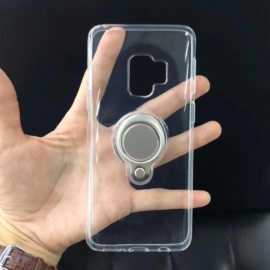 Color Clear Ring Magnetic Car Mount Holder Soft TPU Case Back Cover For IphoneXS MAX IphoneXR Iphhone8 Plus Iphone7
