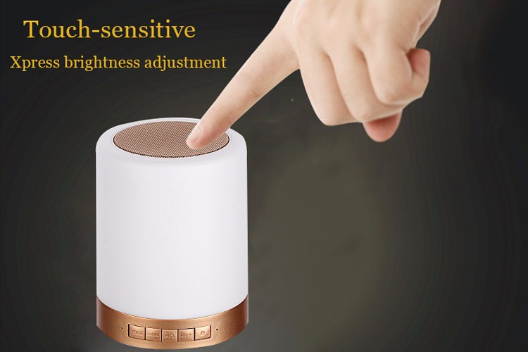 Bluetooth led colorful touch adjust brightness quran light speaker SQ112