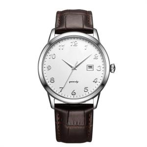 China Leather Straps Chronograph Wrist Watch 42mm Dial 220mm Belt wholesale
