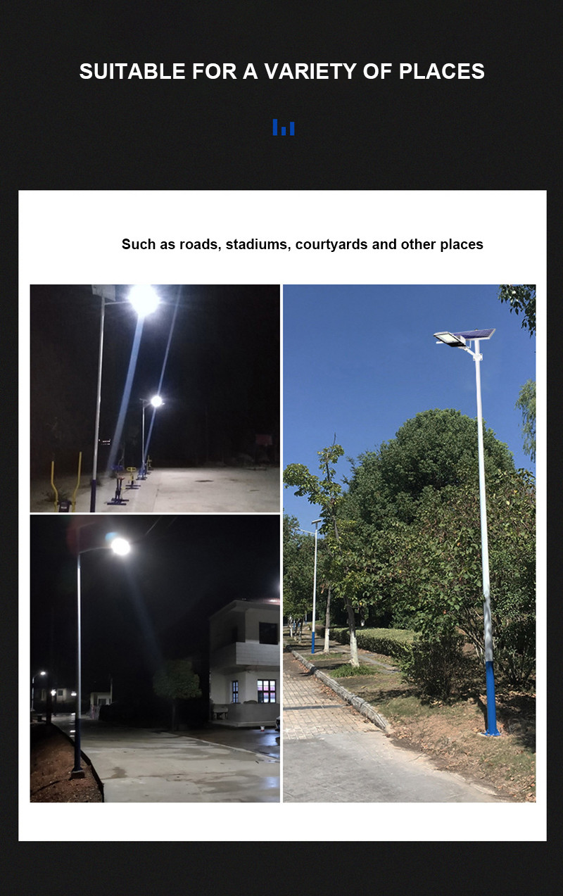2m 2.5m 3m Light Pole Modern Lamp Post Galvanized Steel Split Type
