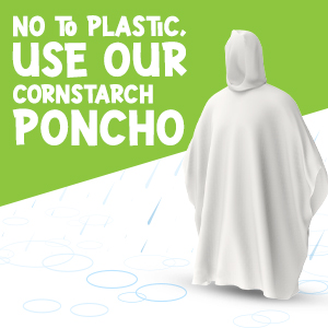 Hagon PRO Cornstarch Rain Poncho For Adults