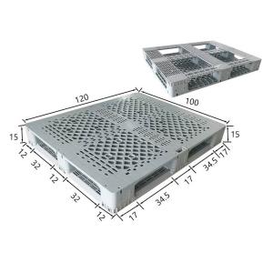 China Heavy Duty Light Recycled Plastic Pallet Double Face wholesale
