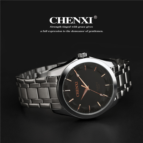 MOQ 10PCS China Watch Supplier Japan Movt Quartz Watch Man Gold Stainless Steel Watch Man