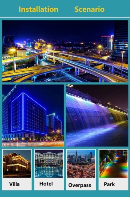 Top Bend DMX512 LED Strip IP65 / IP67 Waterproof LED Neon Strip For Contour Lighting