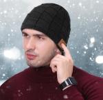 Bluetooth Beanie for Men Bluetooth Hat, Mens Gifts, Women Beanie Hat Black