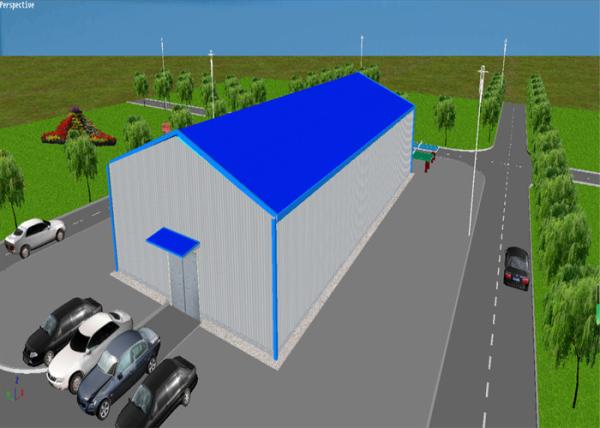 Quality Prefabricated Steel Structure Warehouse Building Food Factory for sale