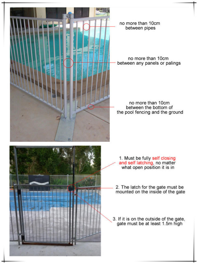 Hot Sale PVC Steel Metal Temporary Swimming Pool Fence