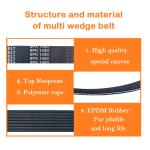 8PK1490 Micro Rib Poly V Serpentine Belt Replacement Faw Truck