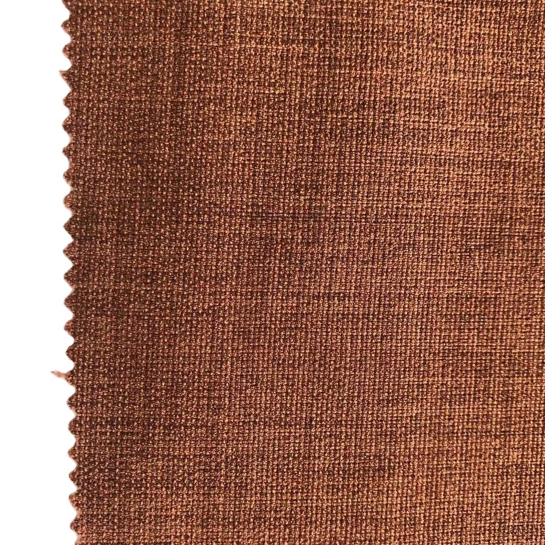 100% Polyester Two Tone Imitation Linen Fabric for Customer Requirements
