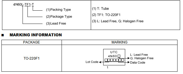 4N60 -R 4A, 600V N-CHANNEL POWER MOSFET