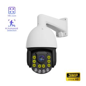 China Audible Alarm Outdoor Waterproof Wired Ptz Intelligent Poe Ai Smart Colorful Night Camera IP CCTV Camera wholesale
