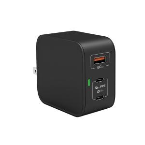 China Foldable UK EU Plug Mini Mobile Phone PD QC3.0 QC4.0 3 Ports USB GAN Charger wholesale