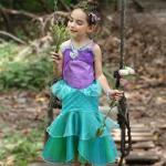 Custom Design Mermaid Tail Costume , Ariel Little Mermaid Dress Princess Costume