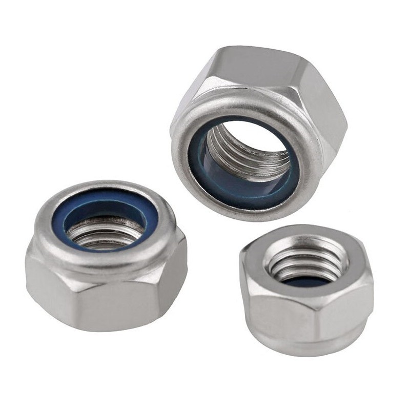 ASME B18.16.6 Prevailing Torque All-Metal Type Stainless Steel Hex Nuts Nylock Nut Bolt And Nut