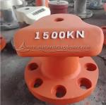 Weather Resistant Painted Steel Docking Bollard , High Durability Marine Bollard
