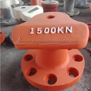 China Weather Resistant Painted Steel Docking Bollard , High Durability Marine Bollard wholesale